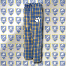 Load image into Gallery viewer, Plaid Flannel Pants with Paw Print Logo