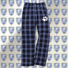 Load image into Gallery viewer, Plaid Flannel Pants with Paw Print Logo