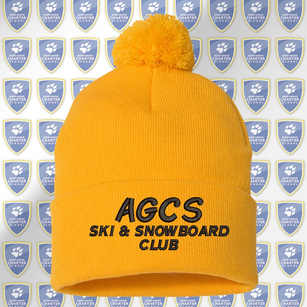 Ski & Snowboarding Club Pom-Pom Beanie