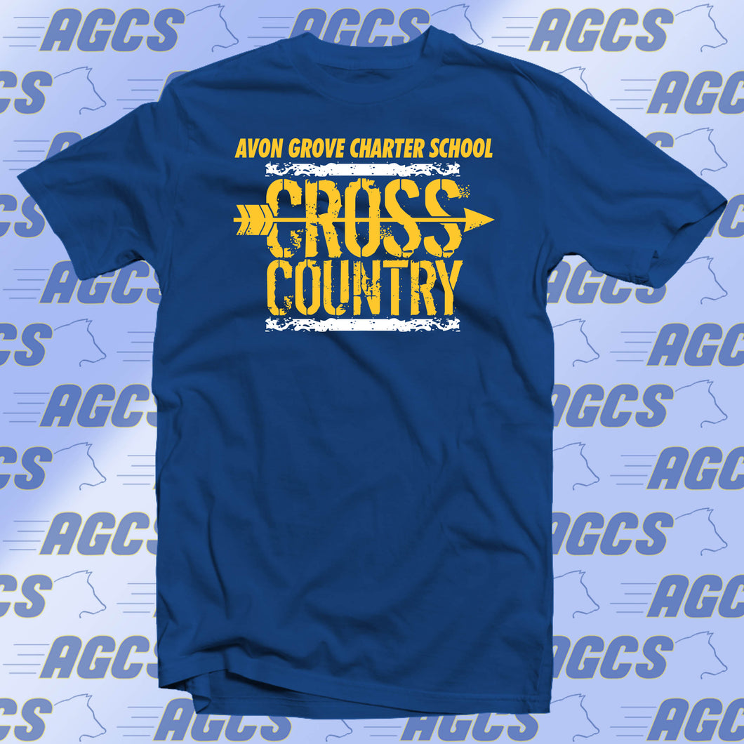 AGCS Cross Country Distressed T-shirt