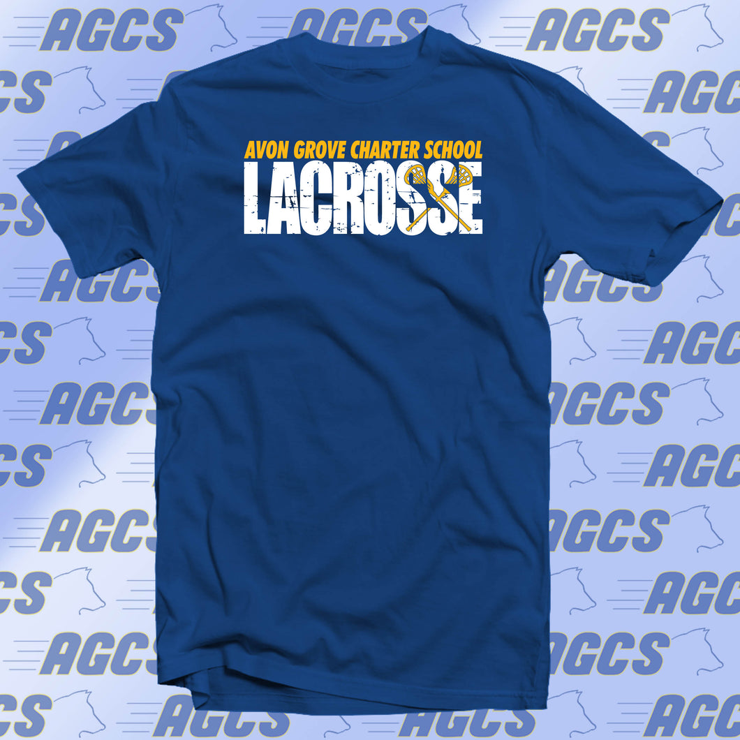 AGCS Distressed Lacrosse T-shirt